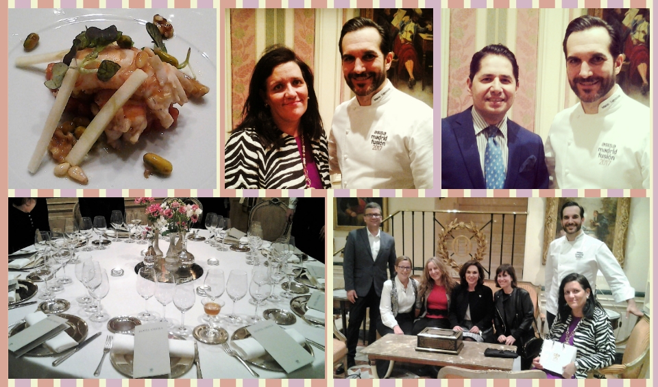 Aloastyle - Maria y Ronnie cenando con Mario Sandoval - Dos Estrellas Michelin en Hotel Orfila Madrid